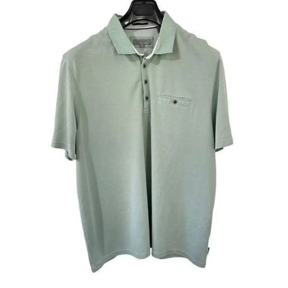 Ted Baker mint green polo shirt size 7 A512